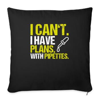 Biochemiker Biochemie Biochemistry Biochemist - Sofa pillowcase 17,3'' x 17,3'' (45 x 45 cm) - black - Front