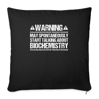 Biochemiker Biochemie Biochemistry Biochemist - Sofa pillowcase 17,3'' x 17,3'' (45 x 45 cm) - black - Front