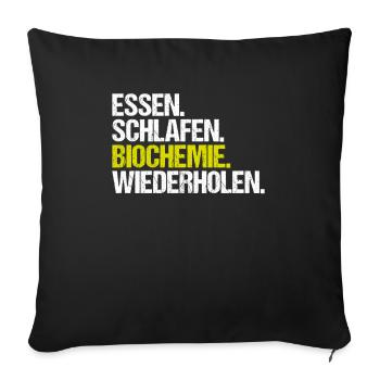 Biochemiker Biochemie Biochemistry Biochemist - Sofa pillowcase 17,3'' x 17,3'' (45 x 45 cm) - black - Front