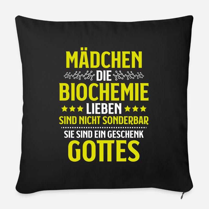 Biochemiker Biochemie Biochemistry Biochemist - Sofakissenbezug 45 x 45 cm - Schwarz
