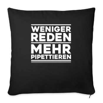 Biochemiker Biochemie Biochemistry Biochemist - Sofa pillowcase 17,3'' x 17,3'' (45 x 45 cm) - black - Front