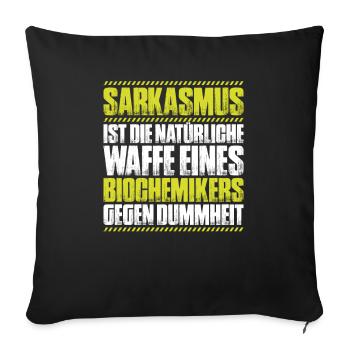 Biochemiker Biochemie Biochemistry Biochemist - Sofa pillowcase 17,3'' x 17,3'' (45 x 45 cm) - black - Front