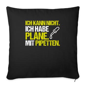 Biochemiker Biochemie Biochemistry Biochemist - Sofa pillowcase 17,3'' x 17,3'' (45 x 45 cm) - black - Front
