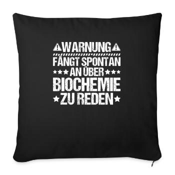 Biochemiker Biochemie Biochemistry Biochemist - Sofa pillowcase 17,3'' x 17,3'' (45 x 45 cm) - black - Front