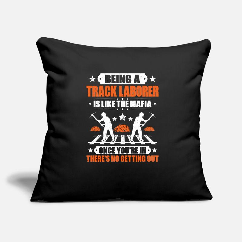 Track Builder Track Worker Track Construction Laboratory Sofa pillowcase 17,3'' x 17,3'' (45 x 45 cm)