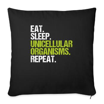 Microbiology Microbiologist Biology Biologist - Sofa pillowcase 17,3'' x 17,3'' (45 x 45 cm) - black - Front
