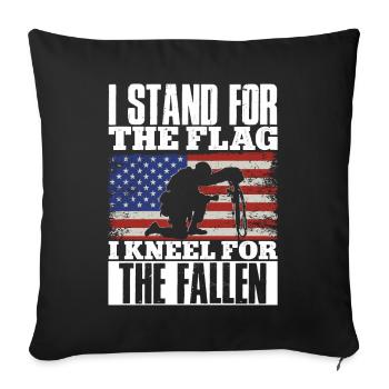 Gedenktag Vierter Juli Veteranen Soldat Patriotisc - Sofakissenbezug 45 x 45 cm - Schwarz - Vorne