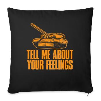 Memorial Day Parlez-moi de vos sentiments Lutte - Housse de coussin décorative 45 x 45 cm - noir - Devant