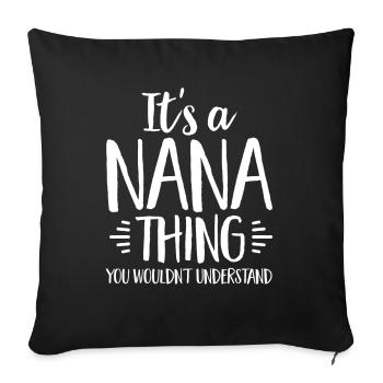 Grandma-Grandma-Grandmother-Mother's Day - Sofa pillowcase 17,3'' x 17,3'' (45 x 45 cm) - black - Front
