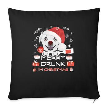 Chihuahua Weihnachtsmarkt - Sofakissenbezug 45 x 45 cm - Schwarz - Vorne