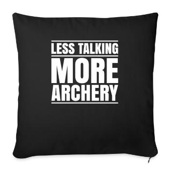 Bogenschütze Bogenschießen Bogen Archer Tir à l’arc - Housse de coussin décorative 45 x 45 cm - noir - Devant