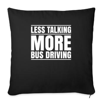 Chauffeur d’autobus Chauffeur d’autobus scolaire Busman - Housse de coussin décorative 45 x 45 cm - noir - Devant