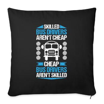 Bus Driver Bus Driver Busman School Bus Driver - Sofa pillowcase 17,3'' x 17,3'' (45 x 45 cm) - black - Front