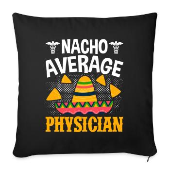 Cinco de Mayo Nacho Durchschnittlicher Arzt Mexika - Sofakissenbezug 45 x 45 cm - Schwarz - Vorne