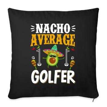 Cinco de Mayo Nacho Durchschnittsgolfer Golfen Mex - Sofakissenbezug 45 x 45 cm - Schwarz - Vorne