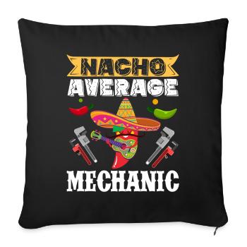 Cinco de Mayo Nacho Durchschnittlicher Mechaniker - Sofakissenbezug 45 x 45 cm - Schwarz - Vorne