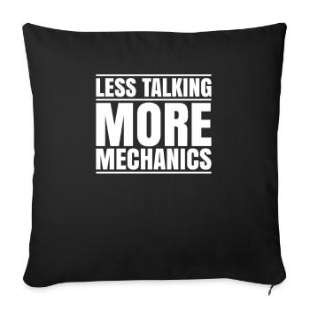 Mécanicien Mécanicien Mécanicien - Housse de coussin décorative 45 x 45 cm - noir - Devant