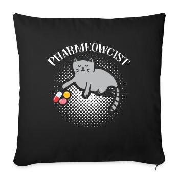 Ich verkaufe Medikamente Apotheker Pharmazietechni - Sofakissenbezug 45 x 45 cm - Schwarz - Vorne