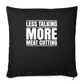 Butcher Butcher Butcher - Sofa pillowcase 17,3'' x 17,3'' (45 x 45 cm) - black - Front