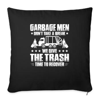 Spécialiste du recyclage et de la gestion des déchets - Housse de coussin décorative 45 x 45 cm - noir - Devant