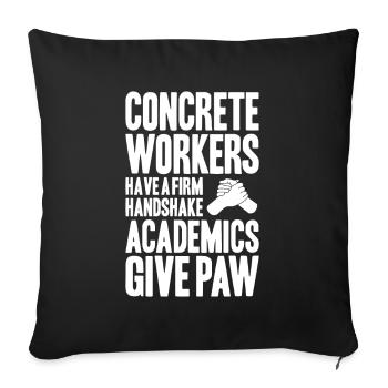 Betonbauer Stahlbetonbauer Concrete Worker - Sofa pillowcase 17,3'' x 17,3'' (45 x 45 cm) - black - Front