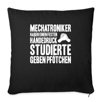 Mechatroniker Mechatronik Mechatronics Engineer - Sofakissenbezug 45 x 45 cm - Schwarz - Vorne