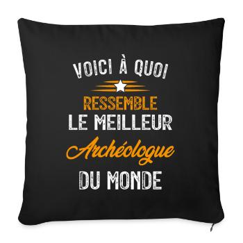 Voici à quoi ressemble le meilleur Architecte - Housse de coussin décorative 45 x 45 cm - noir - Devant