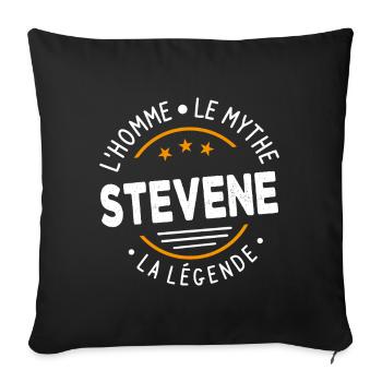 Stevene L'Homme Le Mythe La Légende - Housse de coussin décorative 45 x 45 cm - noir - Devant