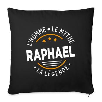 Raphaël L'Homme Le Mythe La Légende - Housse de coussin décorative 45 x 45 cm - noir - Devant