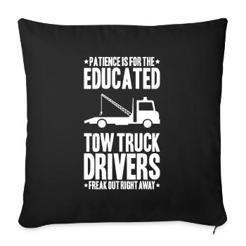 Conducteur de dépanneuse de service - Housse de coussin décorative 45 x 45 cm - noir - Devant