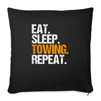 Conducteur de dépanneuse de service - Housse de coussin décorative 45 x 45 cm - noir - Devant