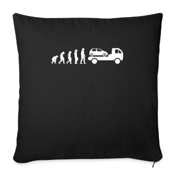 Conducteur de dépanneuse de service - Housse de coussin décorative 45 x 45 cm - noir - Devant
