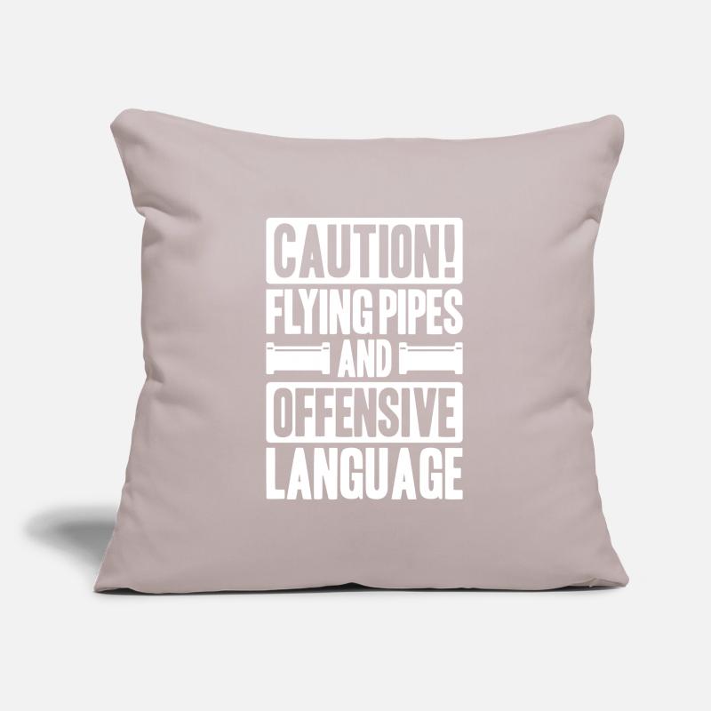 Constructeur de pipelines Construction de pipelines Pipelayer Housse de coussin décorative 45 x 45 cm
