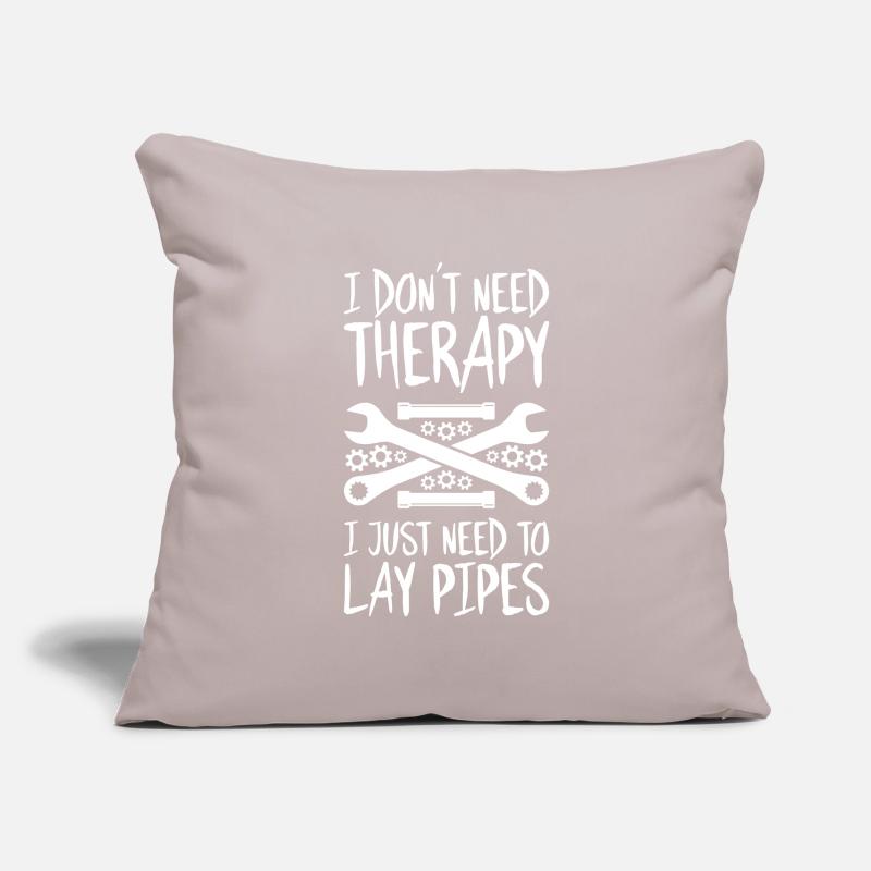 Constructeur de pipelines Construction de pipelines Pipelayer Housse de coussin décorative 45 x 45 cm