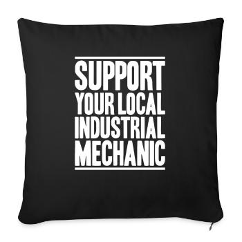 Industriemechaniker Mécanicien Industriel - Housse de coussin décorative 45 x 45 cm - noir - Devant
