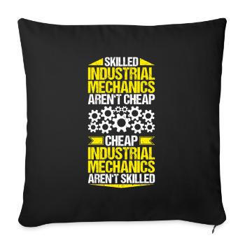 Industriemechaniker Mécanicien Industriel - Housse de coussin décorative 45 x 45 cm - noir - Devant