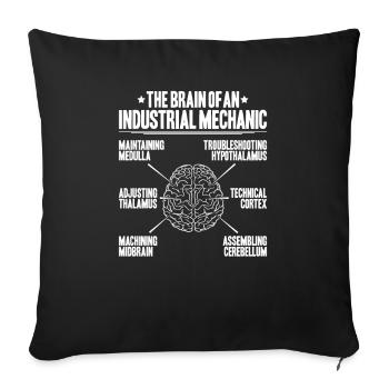Industriemechaniker Mécanicien Industriel - Housse de coussin décorative 45 x 45 cm - noir - Devant