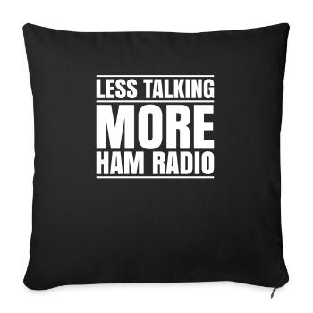 Amateurfunker Amateurfunk Radio Ham Amateur Radio - Sofa pillowcase 17,3'' x 17,3'' (45 x 45 cm) - black - Front