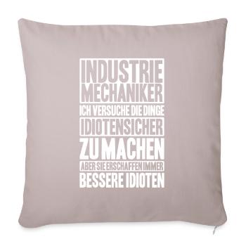 Industriemechaniker Industrial Mechanic - Sofakissenbezug 45 x 45 cm - helles Taupe - Vorne