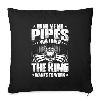 Constructeur de pipelines Construction de pipelines Pipelayer - Housse de coussin décorative 45 x 45 cm - noir - Devant