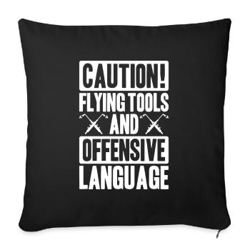Schweißer Schweißen Schweißerei Welder Welding - Sofa pillowcase 17,3'' x 17,3'' (45 x 45 cm) - black - Front