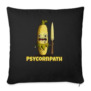 Pyscornpath Cornhole Team Member Design - Sofa pillowcase 17,3'' x 17,3'' (45 x 45 cm) - black - Front