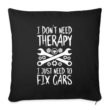 Mécatronicien automobile Mécanicien automobile Mécanicien automobile - Housse de coussin décorative 45 x 45 cm - noir - Devant