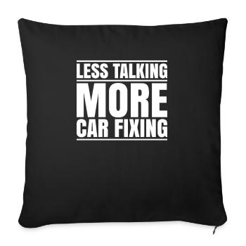 Mécatronicien automobile Mécanicien automobile Mécanicien automobile - Housse de coussin décorative 45 x 45 cm - noir - Devant