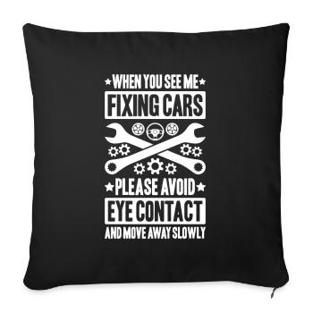 Automotive Mechatronics Engineer Car Mechanic Auto Mechanic - Sofa pillowcase 17,3'' x 17,3'' (45 x 45 cm) - black - Front
