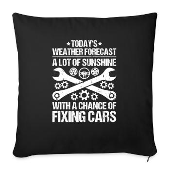 Automotive Mechatronics Engineer Car Mechanic Auto Mechanic - Sofa pillowcase 17,3'' x 17,3'' (45 x 45 cm) - black - Front