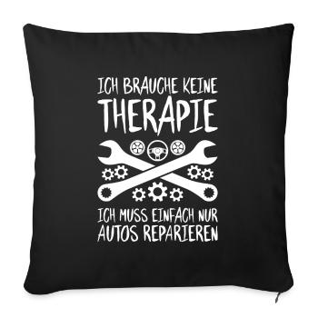 KFZ-Mechatroniker Car Mechanic Auto Mechanic - Sofakissenbezug 45 x 45 cm - Schwarz - Vorne