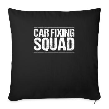 Mécatronicien automobile Mécanicien automobile Mécanicien automobile - Housse de coussin décorative 45 x 45 cm - noir - Devant