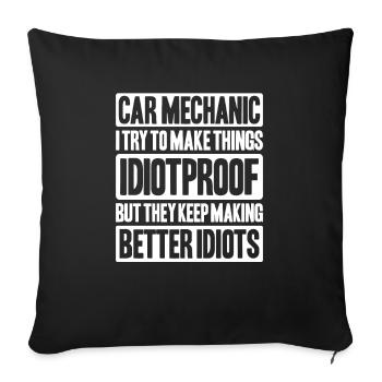 Automotive Mechatronics Engineer Car Mechanic Auto Mechanic - Sofa pillowcase 17,3'' x 17,3'' (45 x 45 cm) - black - Front