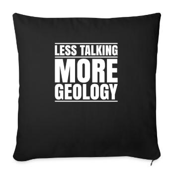 Géologie Géologue Géologue Géologie Géologin - Housse de coussin décorative 45 x 45 cm - noir - Devant